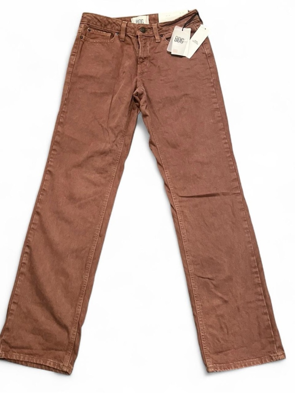 BDG Rust Brown Straight-Leg Jeans